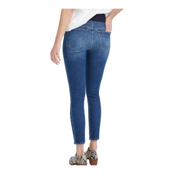 Madewell Over The Belly Skinny Crop Jeans Dewey Wash Tencel Edition Women's 26 - Picture 4 of 10